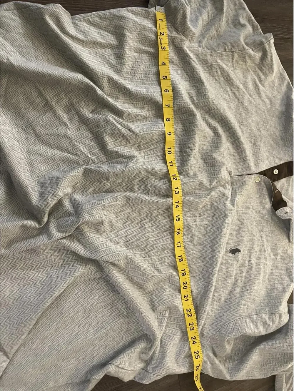 Polo Ralph Lauren Men’s L Gray 3XL Herringbone Long Sleeve